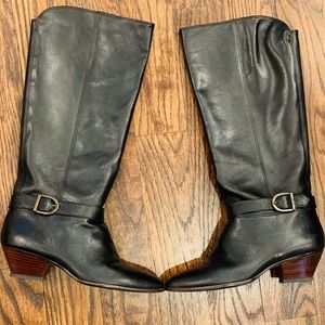 9 west leather boots